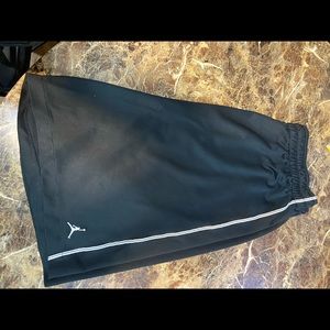 Jordan all black with white stripe Shorts